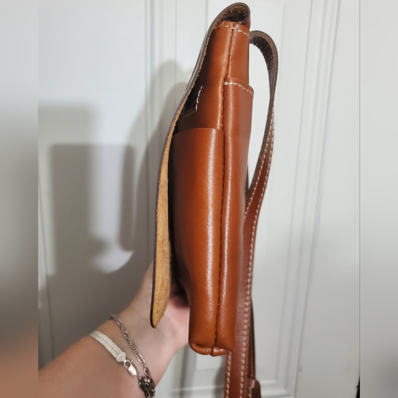 Patricia Nash Granada Leather Embossed Crossbody Western Tan Like new - Picture 11 of 16
